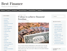 Tablet Screenshot of bestfinance1.com
